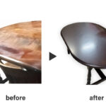 ダイニングテーブルの塗装