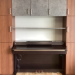 エレクトーンのサイズにあわせた壁面収納