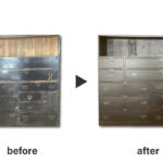 曽祖母の黒漆の杉箪笥の再生