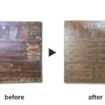 お母さまの嫁入り道具の箪笥を修復