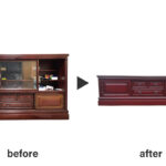 大型サイドボードをテレビボードへリメイク